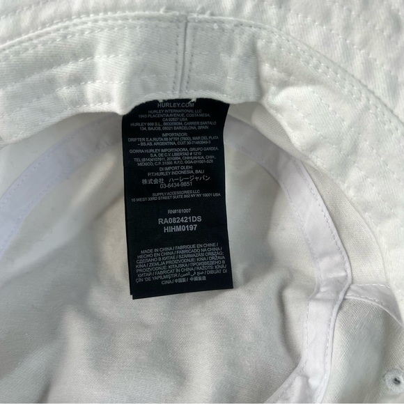 Hurley White Solid Bucket Hat SKU#H24124 - Picture 7 of 7